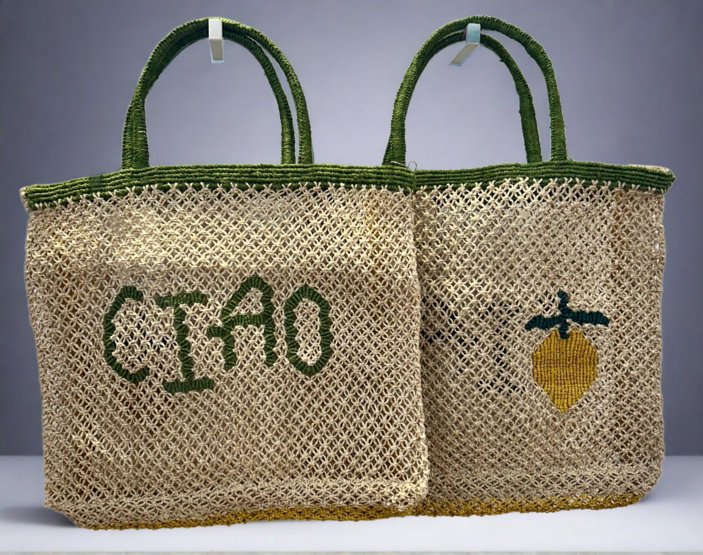 Ciao Limone Jute Bag - The Riviera Towel Company