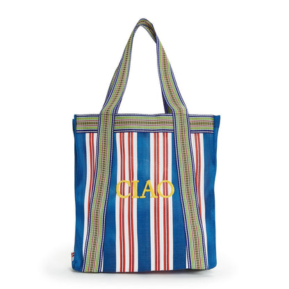 Ciao Striped Tote Bag - The Riviera Towel Company