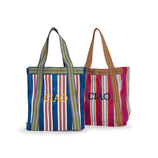 Ciao Striped Tote Bag - The Riviera Towel Company