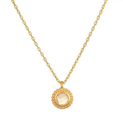 Citrine Holiday Necklace - The Riviera Towel Company