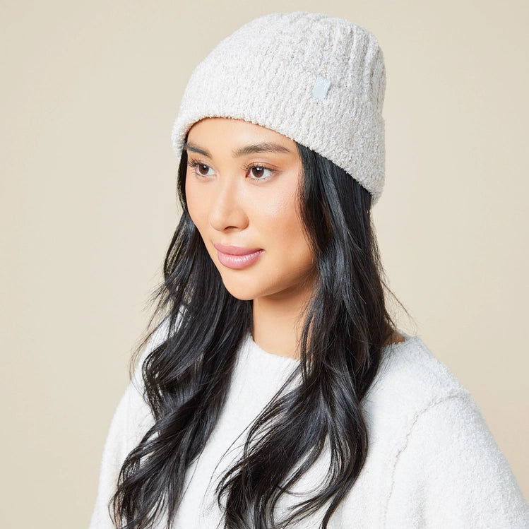 Chunky Rib Marshmallow Beanie