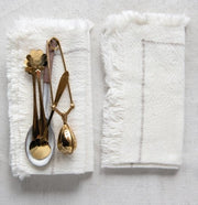 Cotton Napkins with Fringe, Set of 4 - The Riviera Towel Company