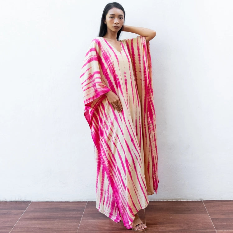 Tie Dye Kaftan Dress
