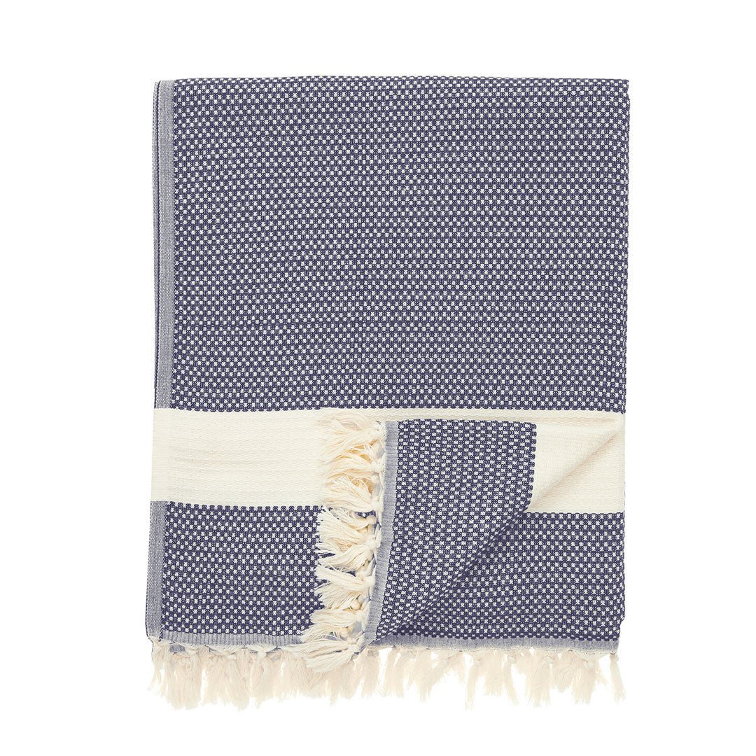 Cross Hatch Warm Woven Blankets - The Riviera Towel Company