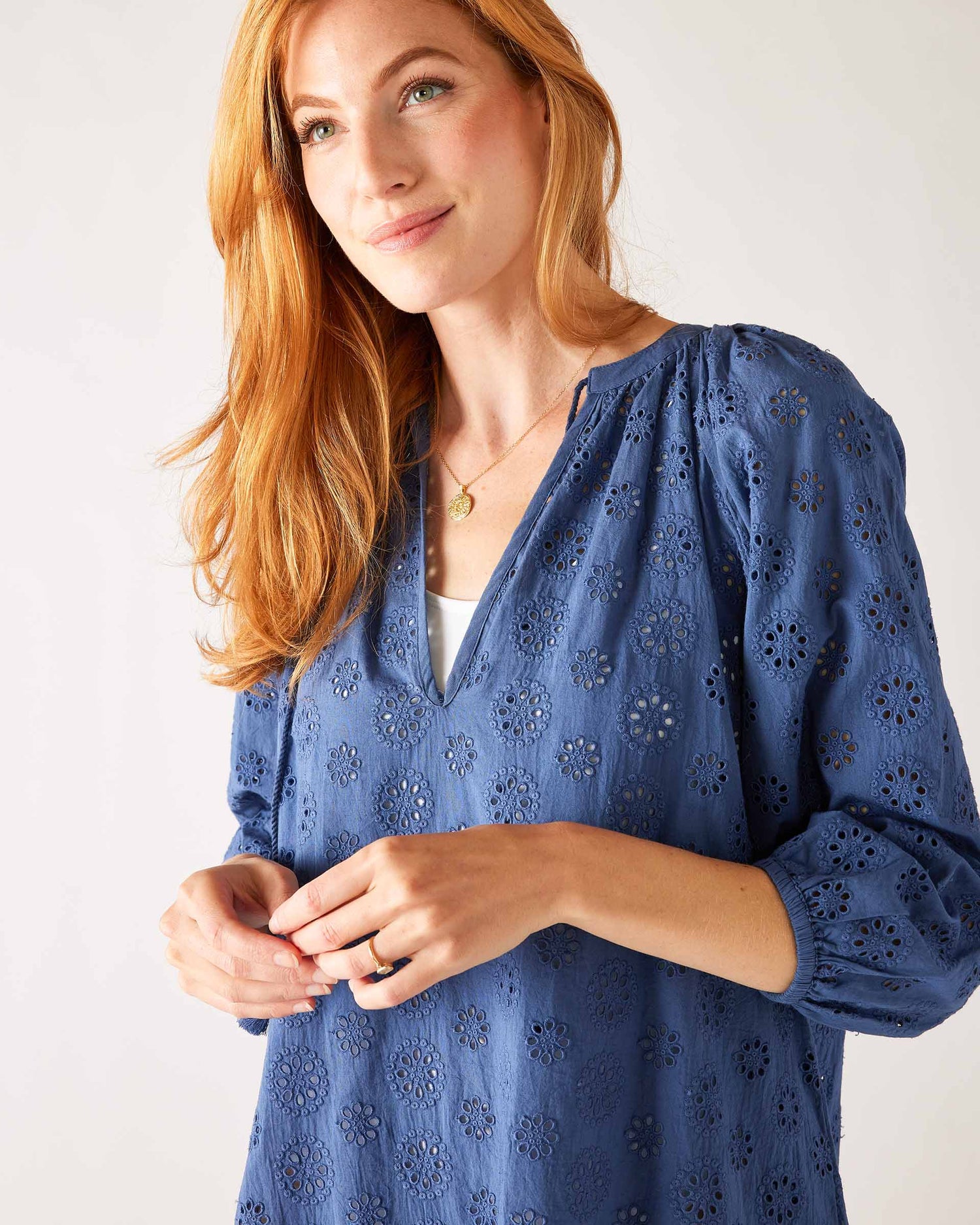 Daisy Eyelet Coverup Dress - The Riviera Towel Company