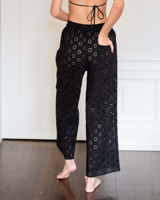 Daisy Eyelet Pant - The Riviera Towel Company