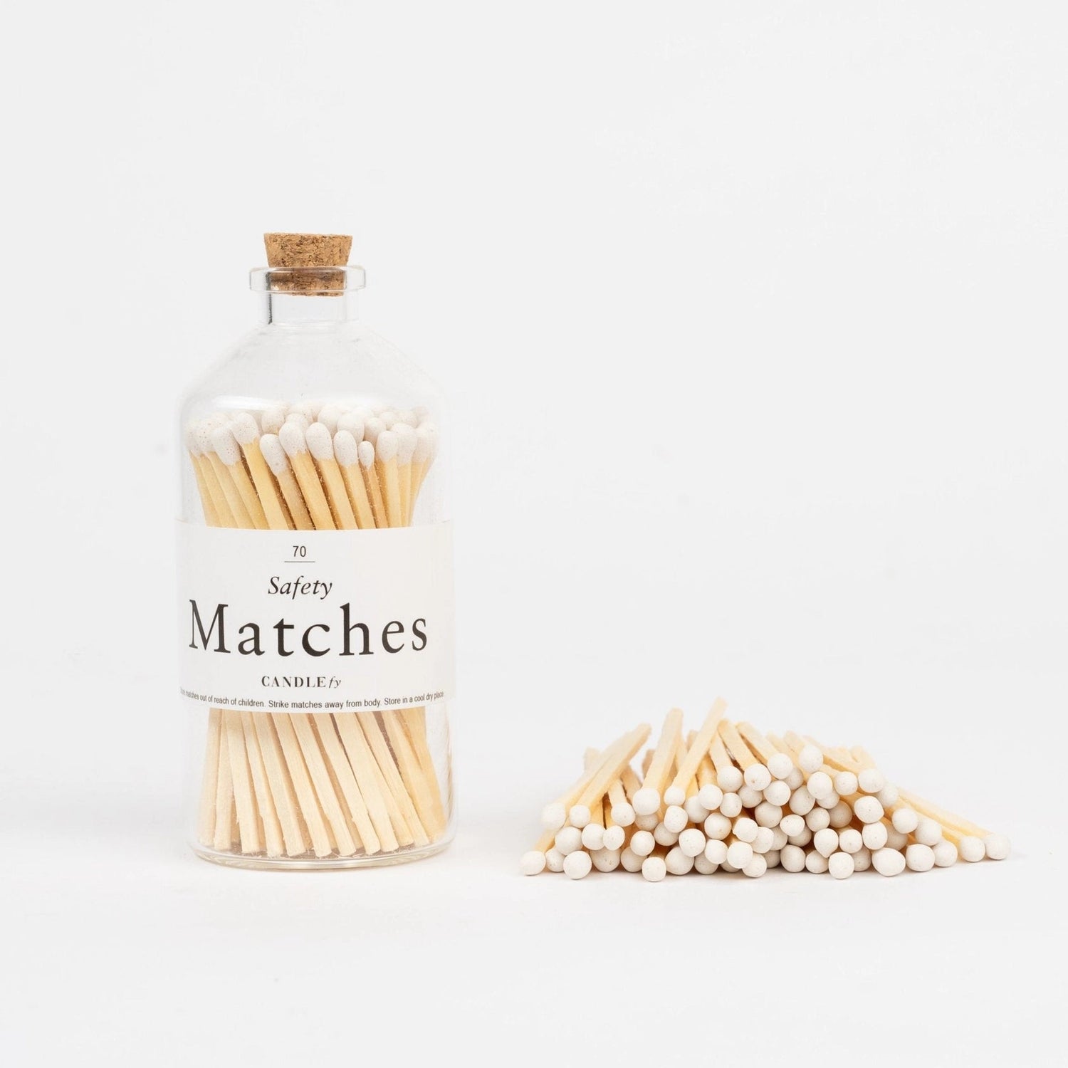 Decorative Matches in Glass Bottle - The Riviera Towel Company