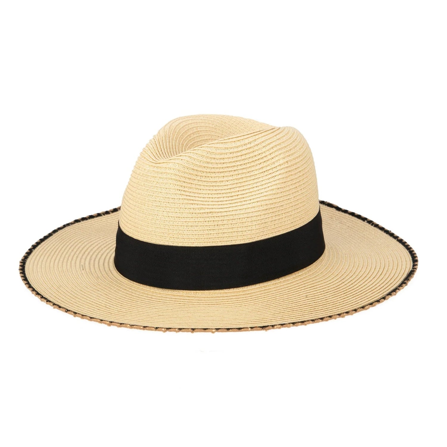 Desert Oasis - Ultrabraid Fedora with Embroidered Edge - The Riviera Towel Company