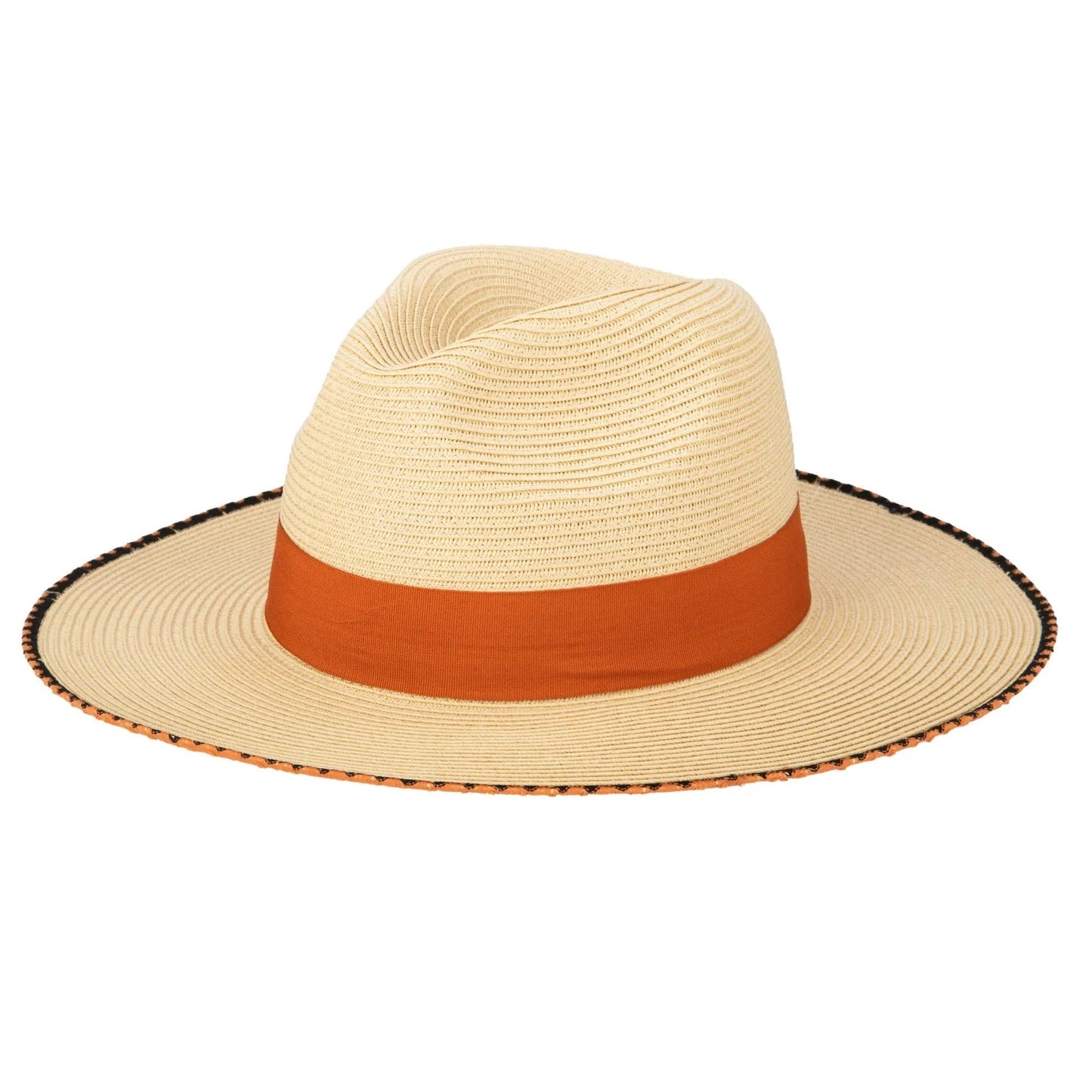 Desert Oasis - Ultrabraid Fedora with Embroidered Edge - The Riviera Towel Company