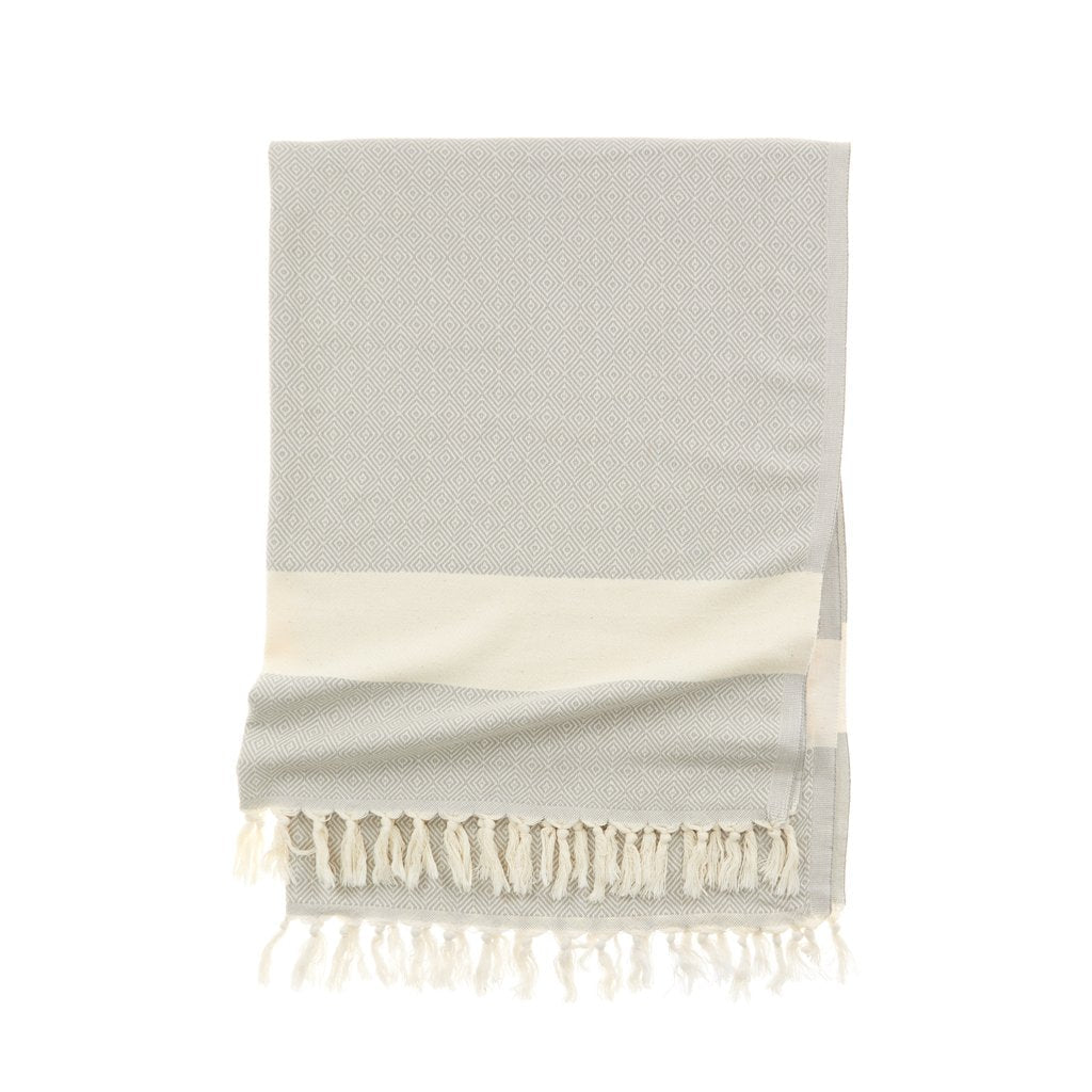 Diamond Towel II - Natural - The Riviera Towel Company