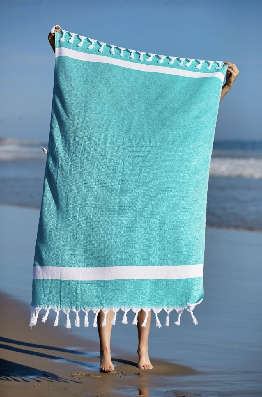 Diamond Turkish Towel - The Riviera Towel Company, styled