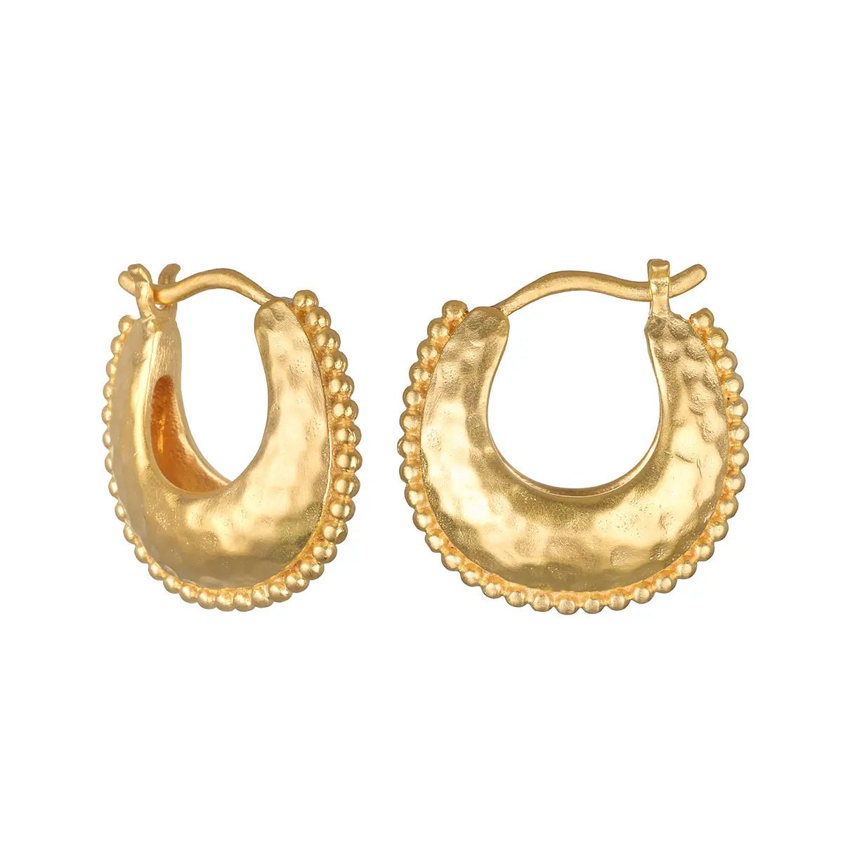 Dot Chubby Hoop Earring - The Riviera Towel Company