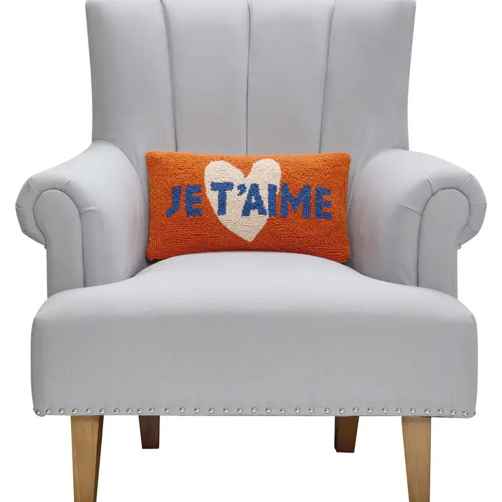 Je T'aime Hook Pillow, view 2