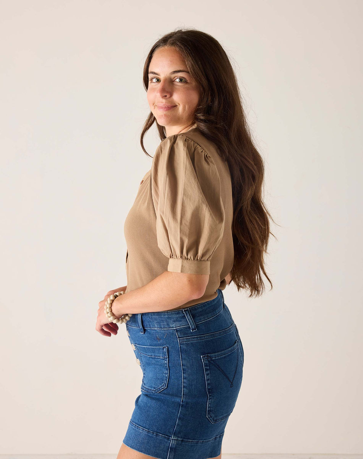 Earhart Ribbed Henley Top, view 4