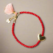 Emma Crystal & Heart Bracelet