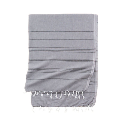 Essential III - Double Color Stripe Turkish Towel - The Riviera Towel Company
