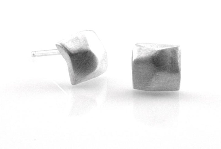 Faceted Square Post Earring