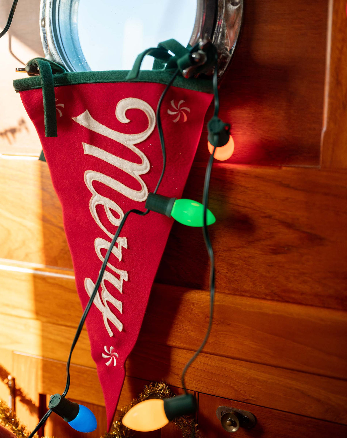Felt Holiday Pennant, view 3