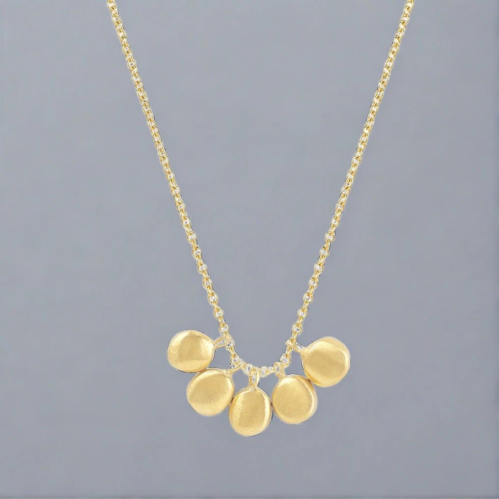 Five Tiny Discs Necklace - The Riviera Towel Company