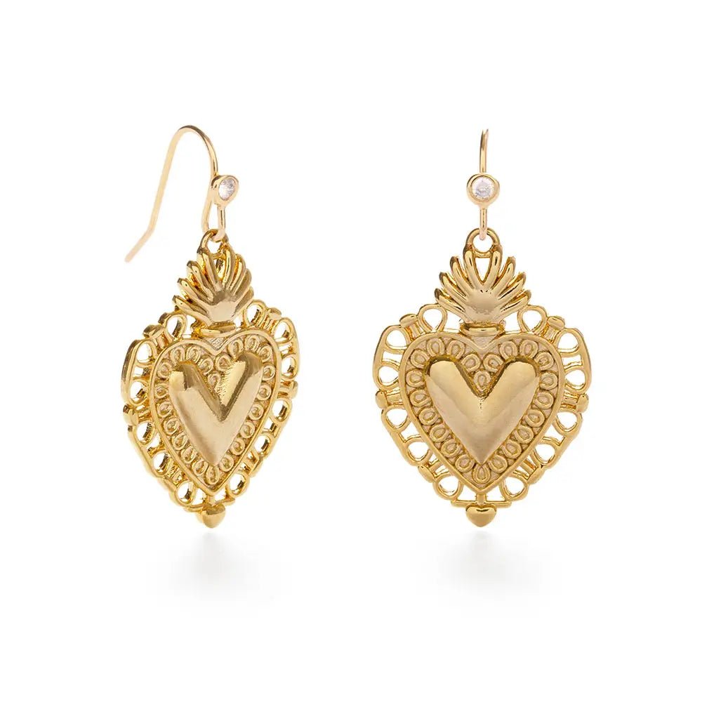 Flame of Love Earrings - The Riviera Towel Company
