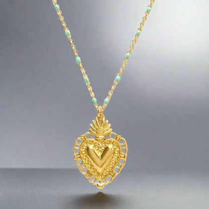 Flame of Love Necklace - The Riviera Towel Company