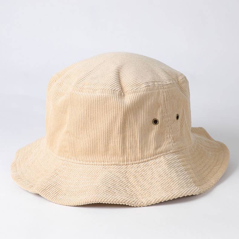 Foldable Corduroy Bucket Hat