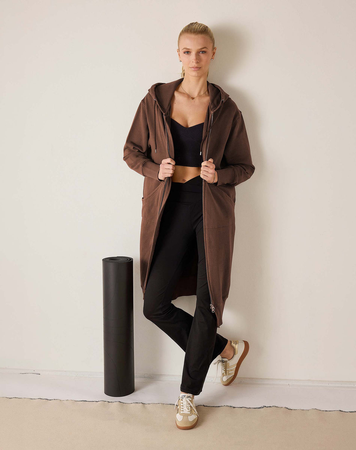 Frenchie Full Zip Maxi Hoodie