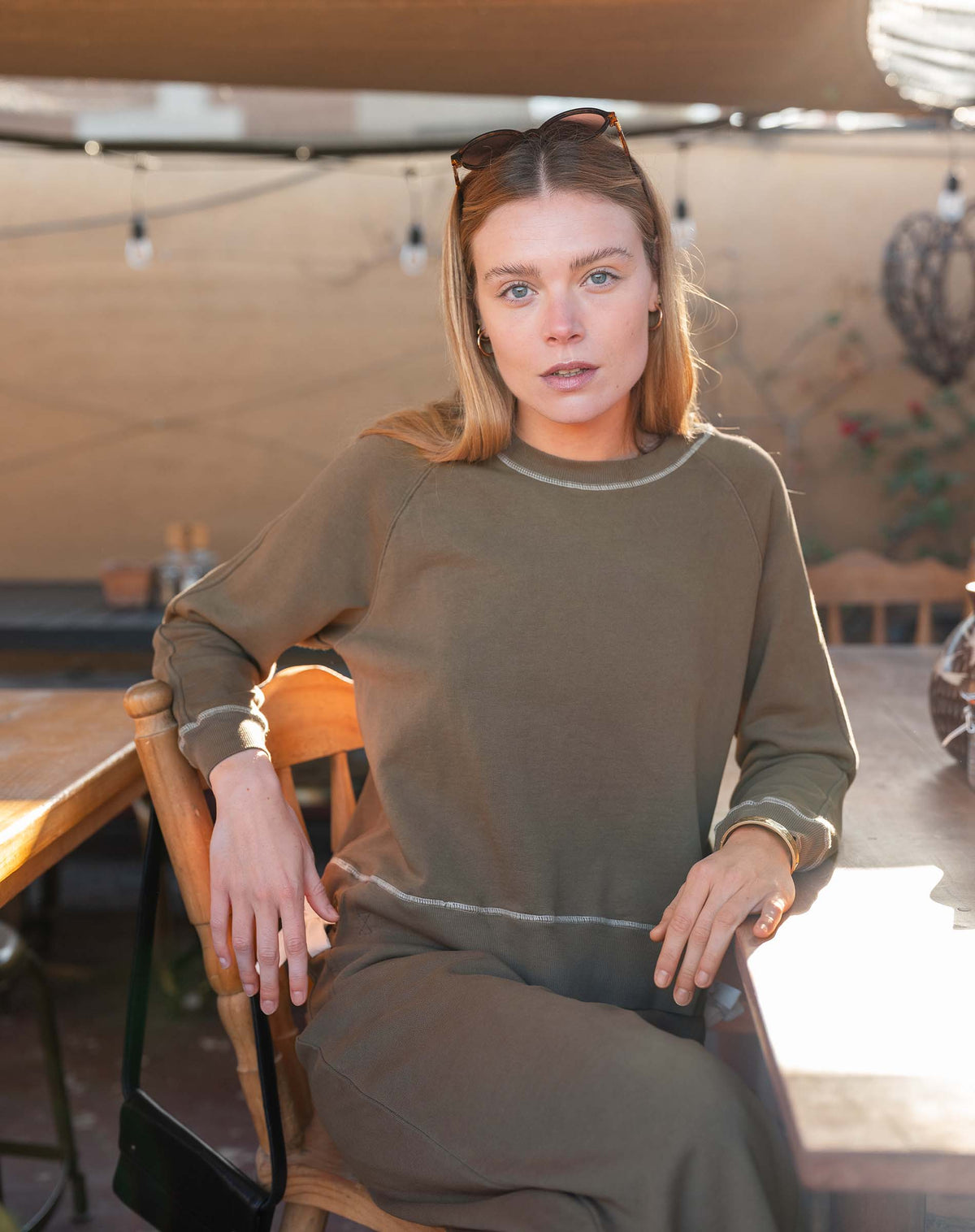 Frenchie Tie Side Sweatshirt, view 4