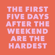 Funny Cocktail Napkins - First Five Days - The Riviera Towel Company