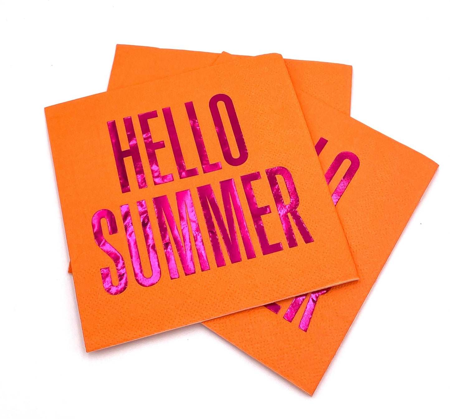 Funny Cocktail Napkins - Hello Summer - The Riviera Towel Company