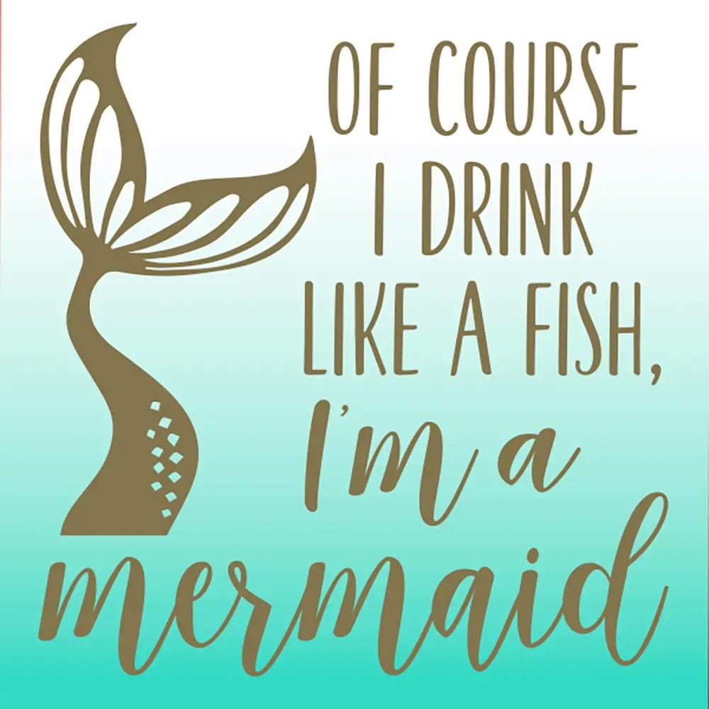 Funny Cocktail Napkins - I'm A Mermaid - The Riviera Towel Company