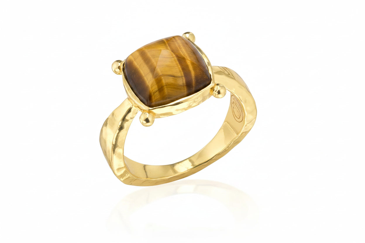 Mystic Eye Gem Ring Tiger