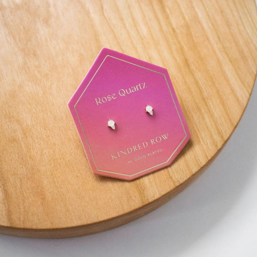 Gemstone Stud Earrings - The Riviera Towel Company, styled