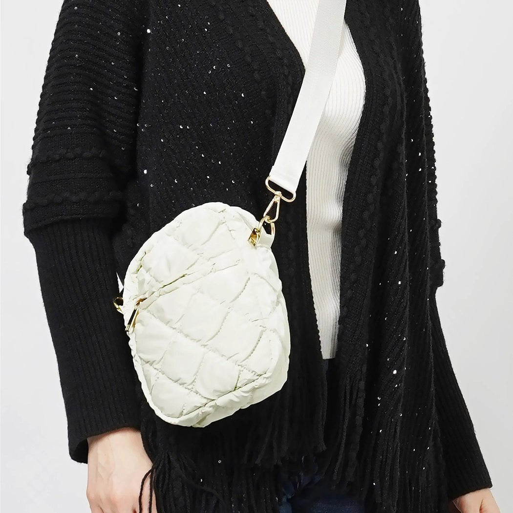 Glossy Puffy Mini Crossbody Bag - The Riviera Towel Company