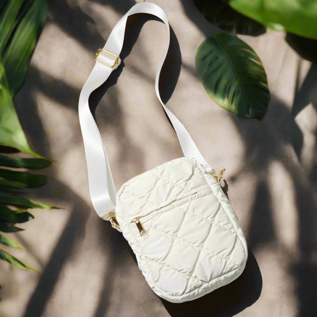 Glossy Puffy Mini Crossbody Bag - The Riviera Towel Company