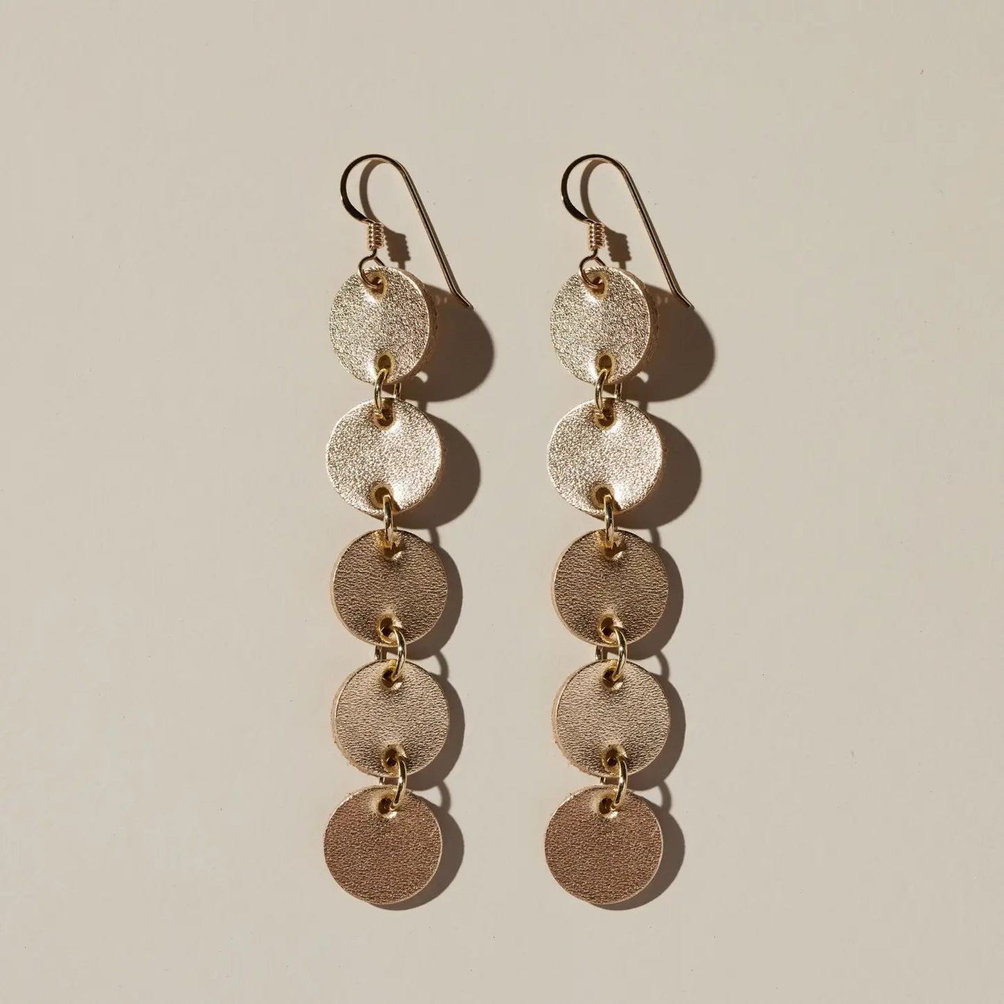 Gold Satin Sylvie Earring - The Riviera Towel Company