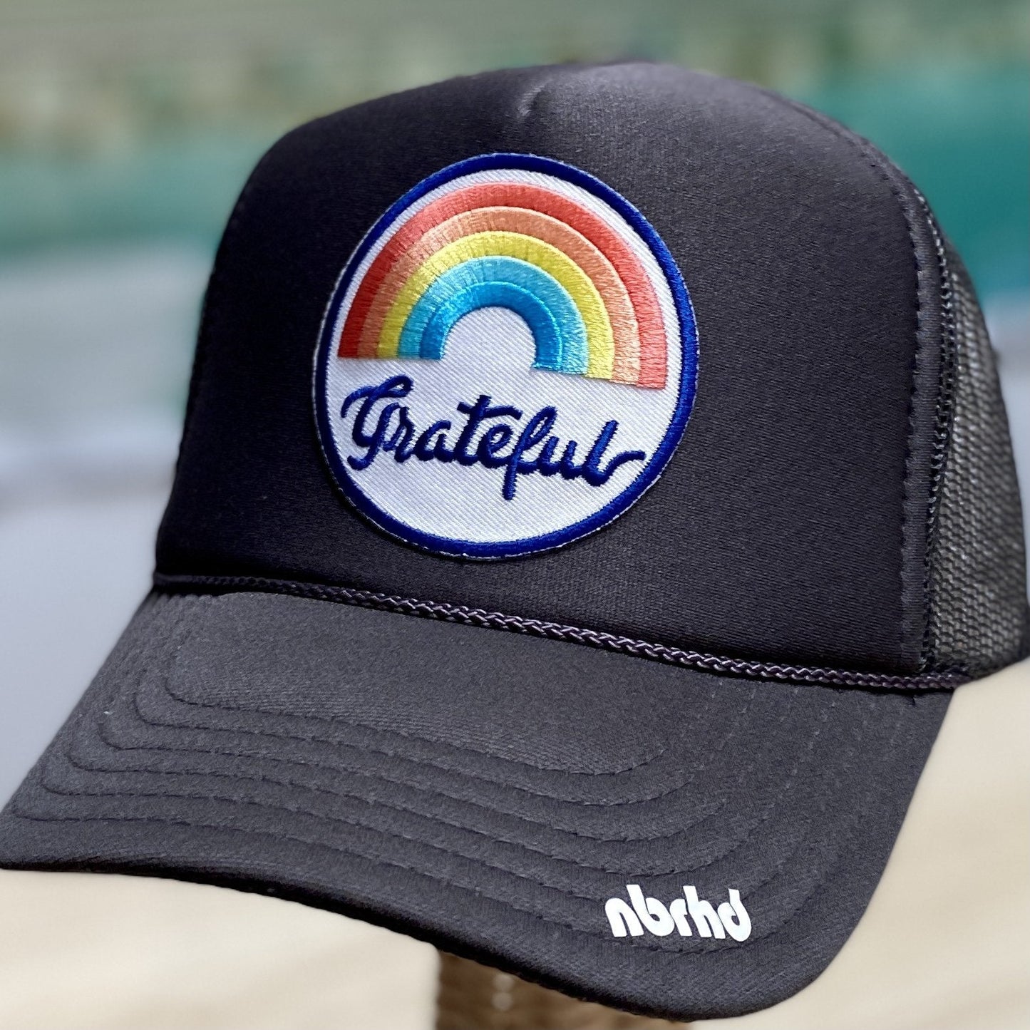 Grateful Patch Trucker Hat - The Riviera Towel Company