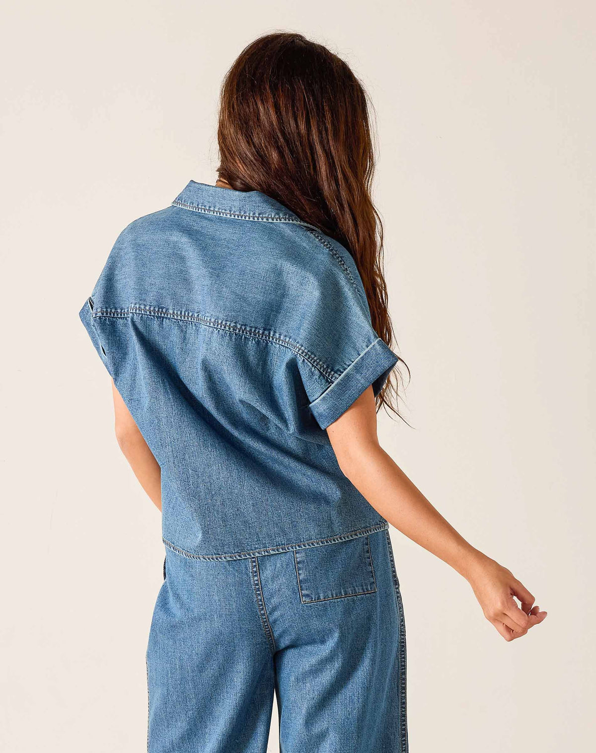 Hadley Boxy Linen Top, view 9