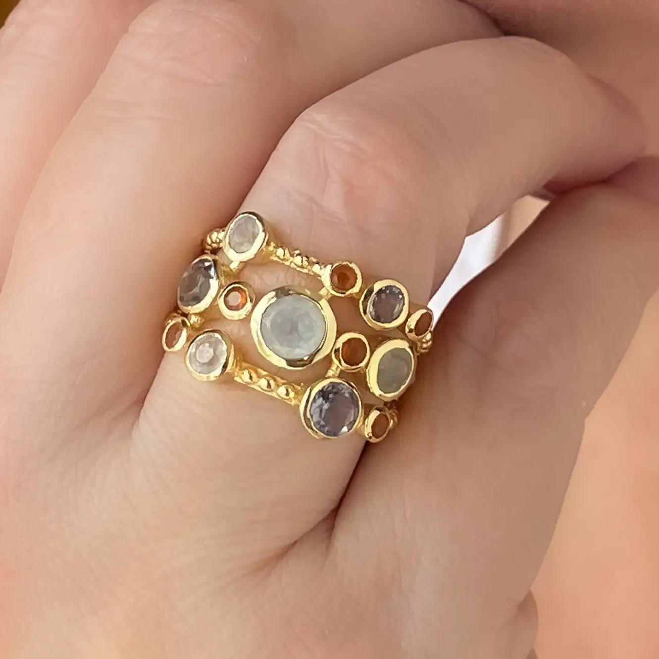 Harmony Multi - Stone Ring - The Riviera Towel Company