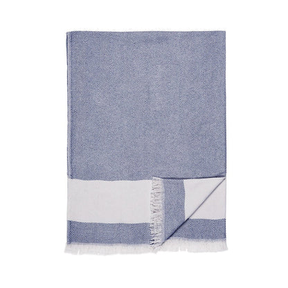 Herringbone Throw Blanket - The Riviera Towel Company