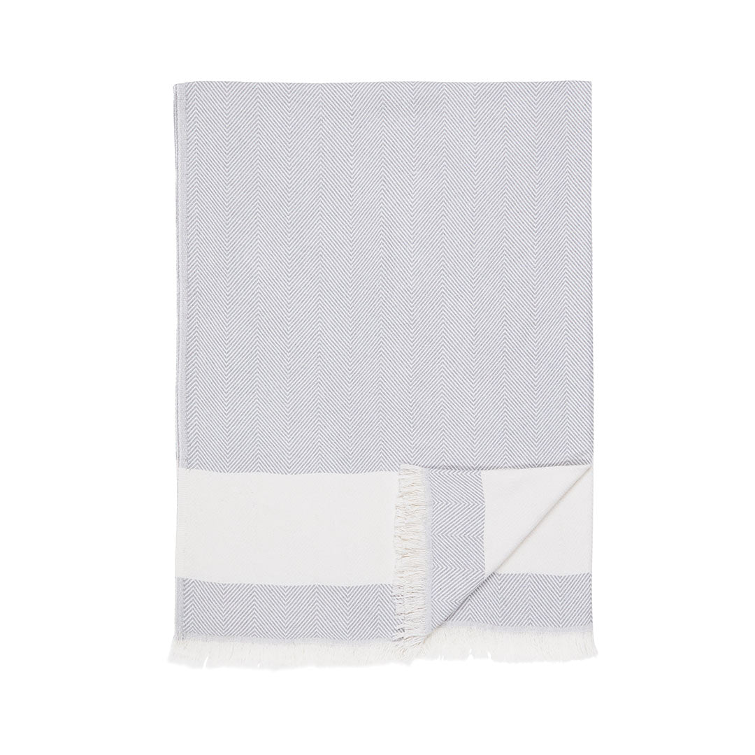 Herringbone Throw Blanket - The Riviera Towel Company