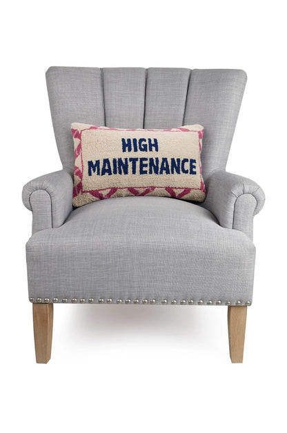 High Maintenance Embroidered Pillow, view 2