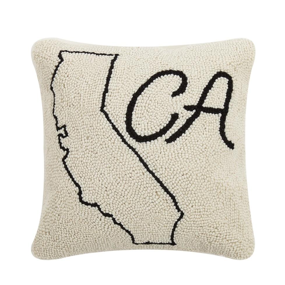 California Map Hook Pillow