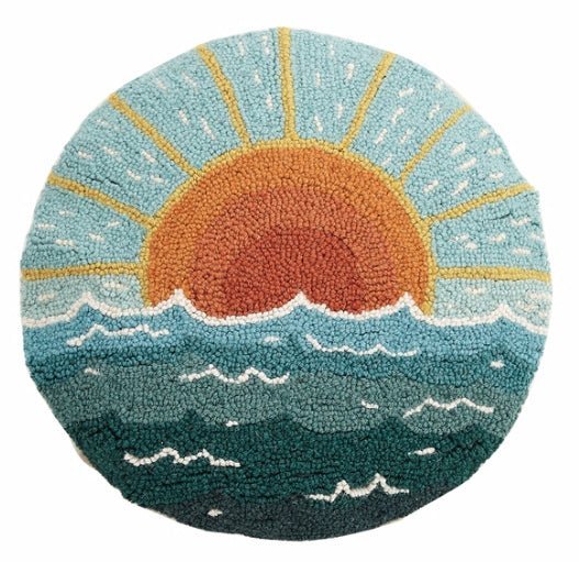 Sun Seascape - Circular Hook Pillow