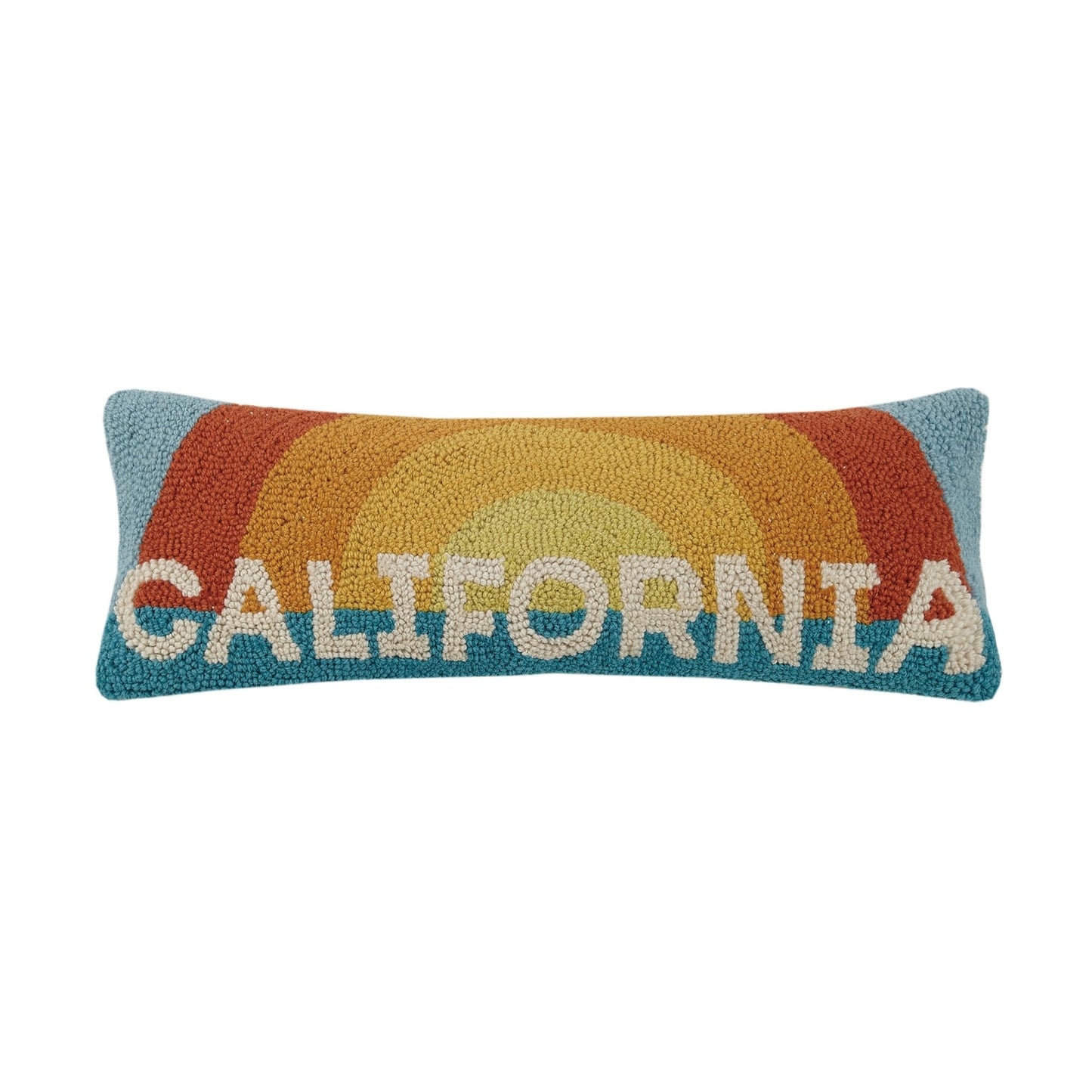 California Rainbow Hook Pillow