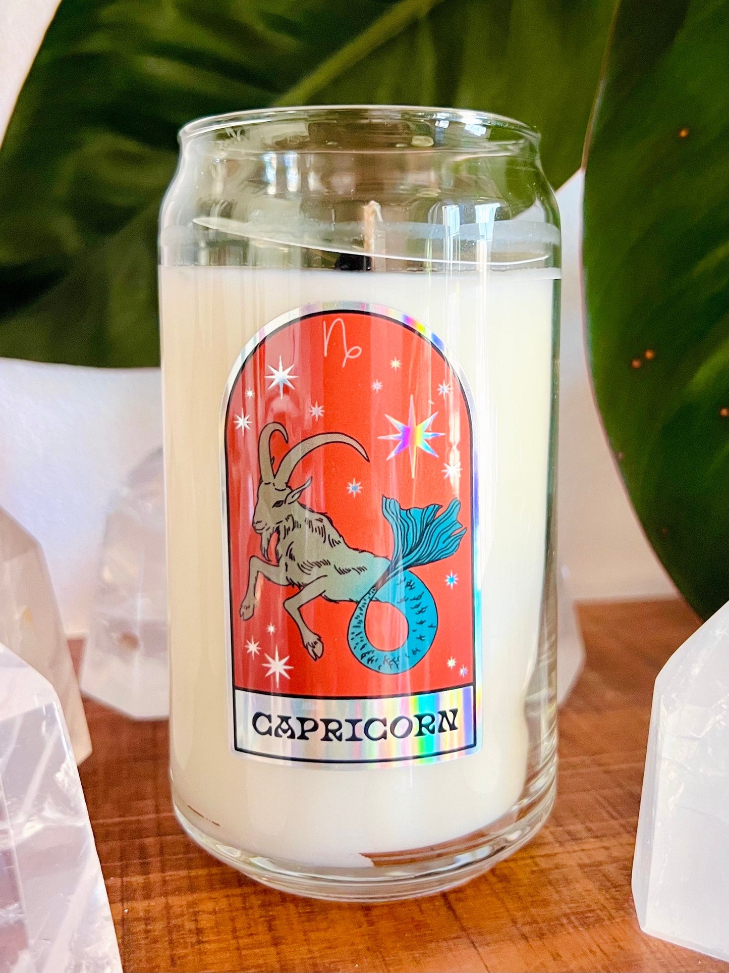 Zodiac Crystal Candle