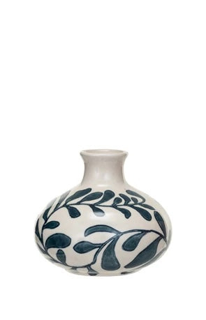 Stoneware Vases w/ Abstract Designs