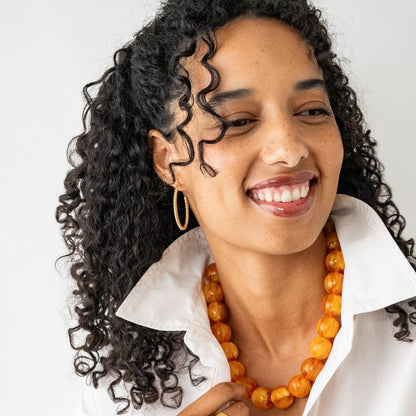 Iris Large Bead Necklace, view 3
