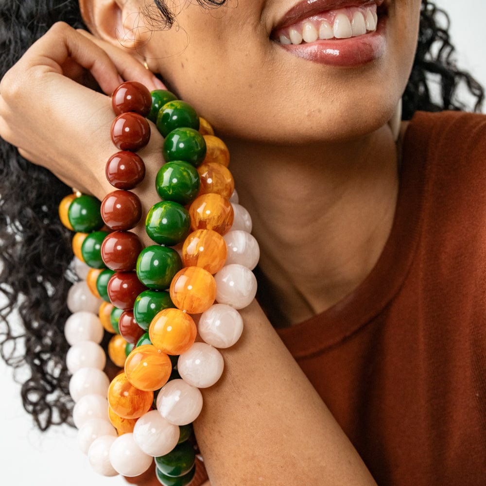 Iris Large Bead Necklace, view 6