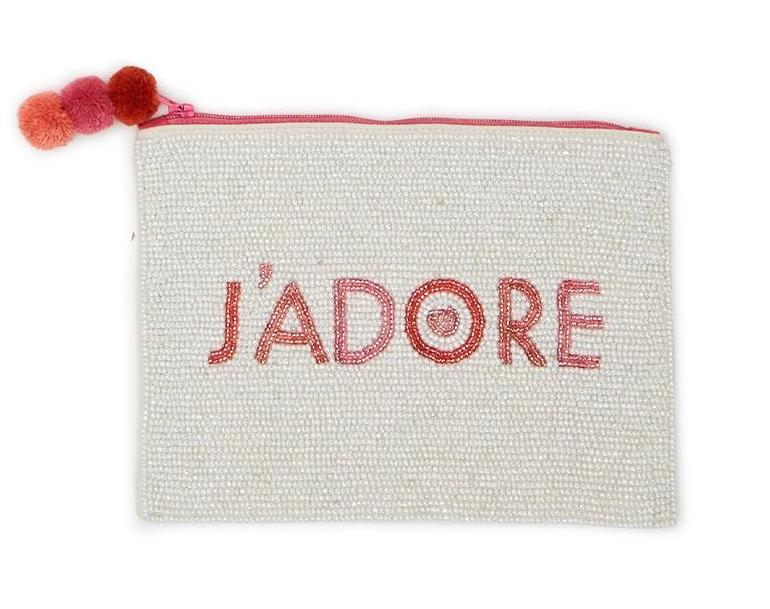 Amour Beaded Pouch, view 4